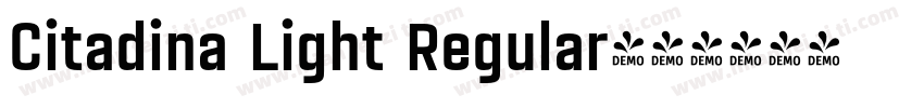 Citadina Light Regular字体转换